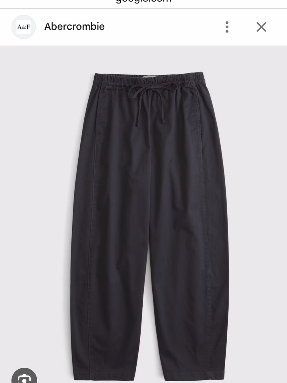 ISO 🪩 Abercrombie Black Drawstring barrel pull on pant